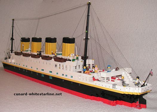 Lego mostra, il naufragio del Titanic, Saint-Privat-des-Vieux, Gard,  Occitanie, Languedoc-Roussillon, Francia, Europa Foto stock - Alamy